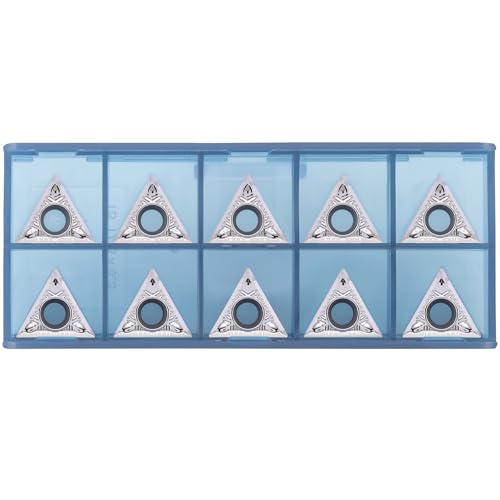 CDBP TCGT32.51 TCGT16T304-LH carbide turning inserts for aluminum, 10-piece set