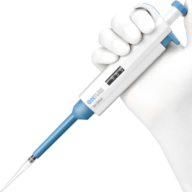 [Australia - AusPower] - ONiLAB Lab Micropipette, Adjustable Volume Single Channel Pipettors,50-200ul, 50-200ul 