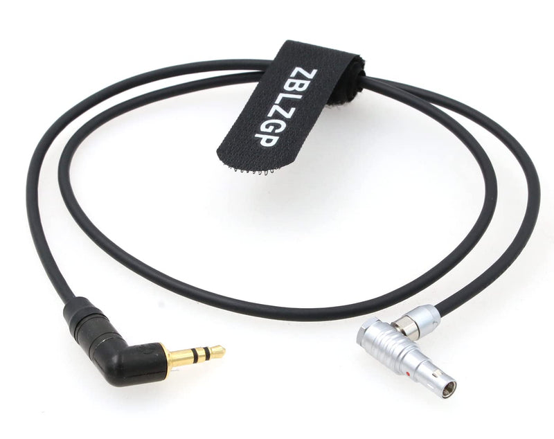 [Australia - AusPower] - ZBLZGP Right Angle 5 Pin Male to 3.5mm Right Angle TRS Audio Cable for ARRI Alexa Mini Camera (50CM) 50CM 