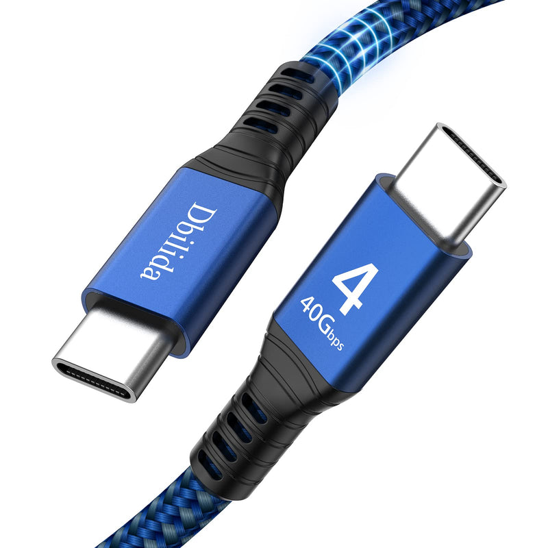 Thunderbolt 4 Cable 6.6FT Compatible, 240W, 40Gbps, 8K 60Hz, 4K 144Hz USB 4 USB C Cable for MacBook Pro/Air, SSD, Dell XPS HP, iPhone 17, SSD, Mac mini M4 Pro 6.6Feet