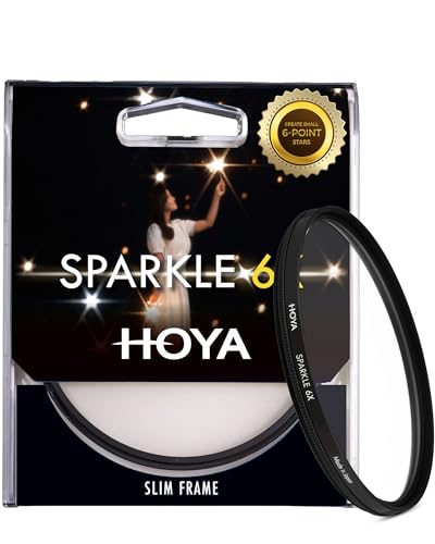 Hoya Sparkle 6X 52mm Filter – Creates Fairytale 6-Point Star Effect, Glow & Twinkle for Night Photography – Rotatable Frame Dazzling Camera Lens Filter – Multi-Coated Glass, Made in Japan 52 mm Sparkle X6