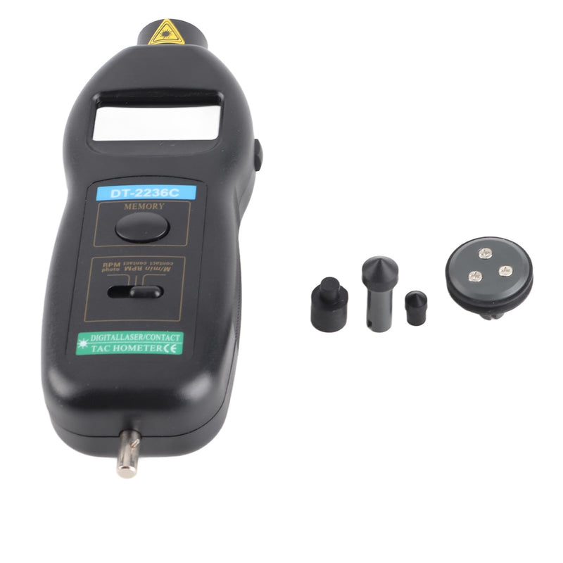 [Australia - AusPower] - DT2236C Digital Photo Tachometer Pocket Rotation Digital Speed Tach Tester for Automobile Maintenance, 0.5-19999rpm, Non 2.5~99999rpm 