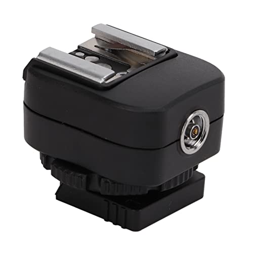 Hot Shoe Adapter, with Extra PC Sync Connection Port, Hotshoe Adapter, for A73 A9 Series Camera to for Flash