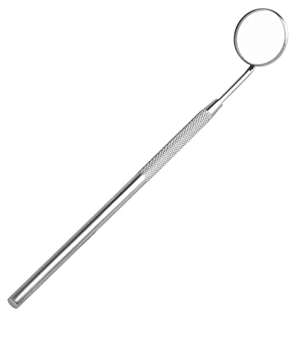 [Australia - AusPower] - Dental Mirror for Teeth Inspection #4, Stainless Steel 6.75" 