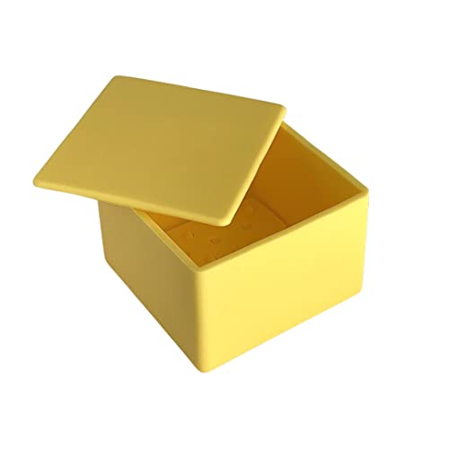 CapaBunga Cheese Vault for Soft Cheese - Reusable Artisan Cheese Storage Container for Fridge - Food Grade Silicone Cheese Container 5x5x3.5” - Easy to Clean Cheese Keeper for Refrigerator – Butter