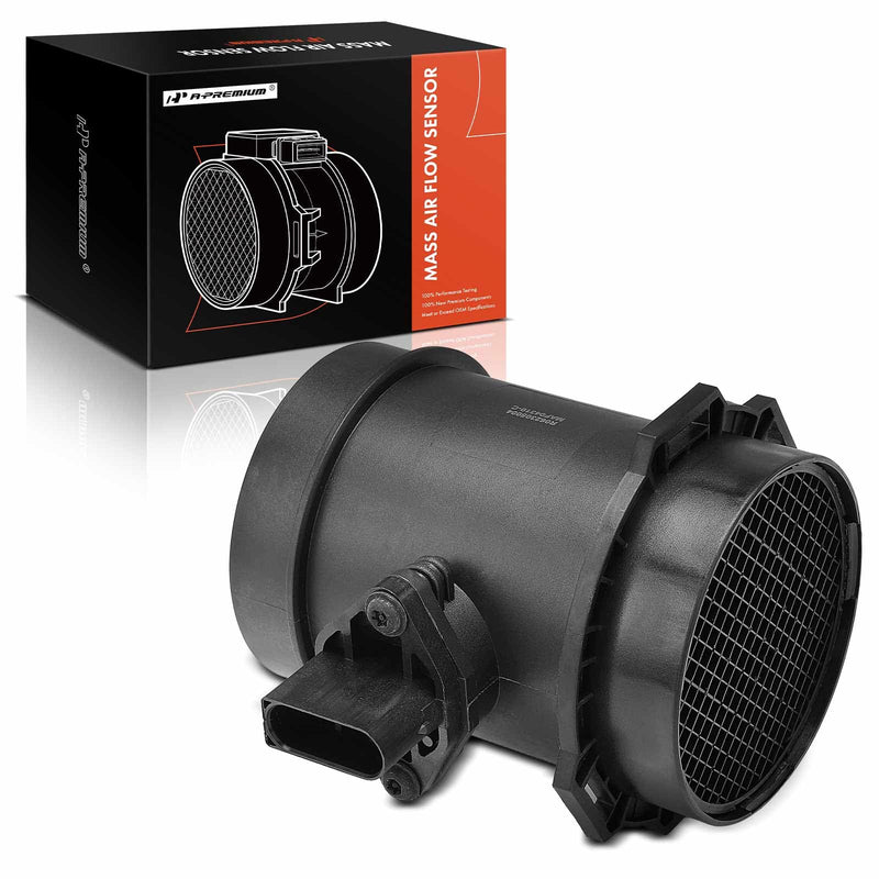 A-Premium Mass Air Flow Sensor Meter [5-Pins] Compatible with BMW 745i E65 2002-2003, 745Li E66 2002-2003, V8 4.4L, Replace# 13627501554, 280218077