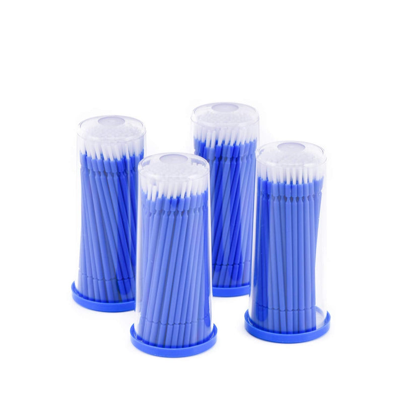 400 PCS Disposable Dental Micro Brushes Dental Applicator with Bendable Tips, Disposable Applicators Microbrush Blue Micro Swabs