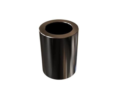 Black aluminum spacer, 3/8-inch OD x 1/4-inch ID, 1/2-inch length, unthreaded round standoff, 10-pack