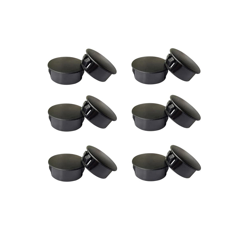 [Australia - AusPower] - 12 Pcs Black Hole Plugs 25mm/1" Black Plastic Hole Plugs Black Plastic Plugs for Holes Plastic Plugs for Holes Cabinet Hole Plugs Screw Hole Plugs Plastic Plugs for Holes (Black? 25mm(1") 