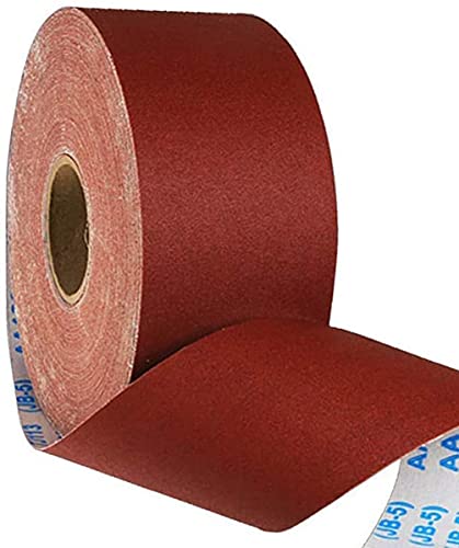 Unifizz 600 grit sanding paper roll, 100mm wide single-sided hand-tearable sanding cloth, 1 meter roll