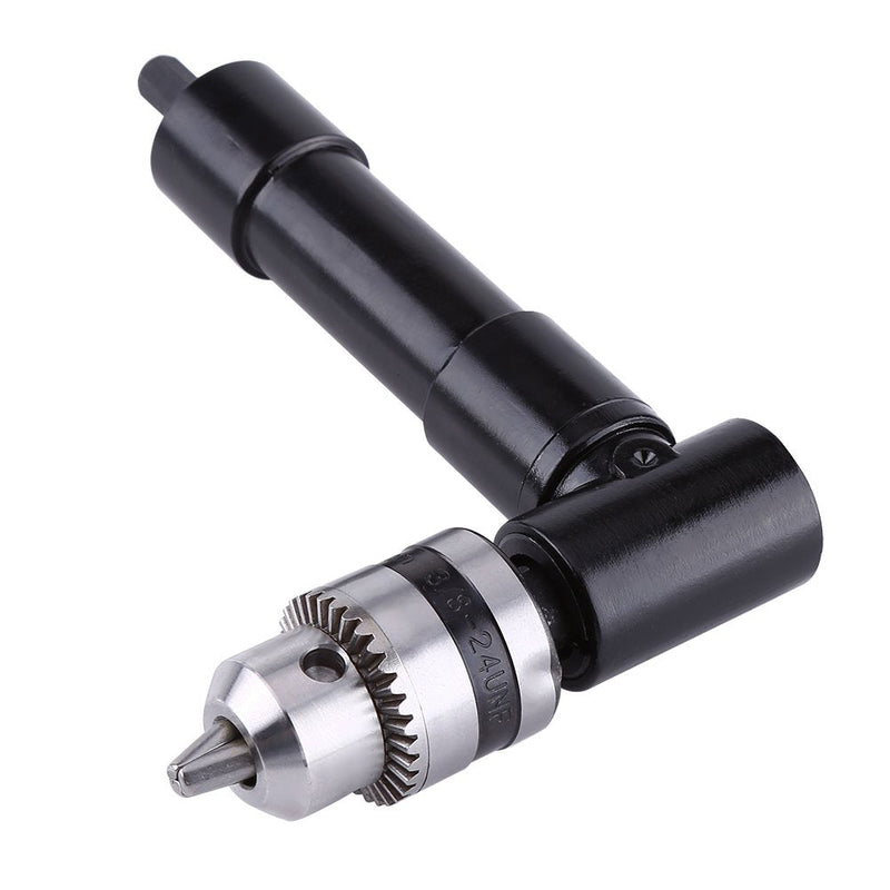 [Australia - AusPower] - Right Angle Attachment Drill Adapter 90 Degreeswith 8mm Shaft and Chuck Key Grasp Capacity 1mm to 10mm Extension Drilling Tool 