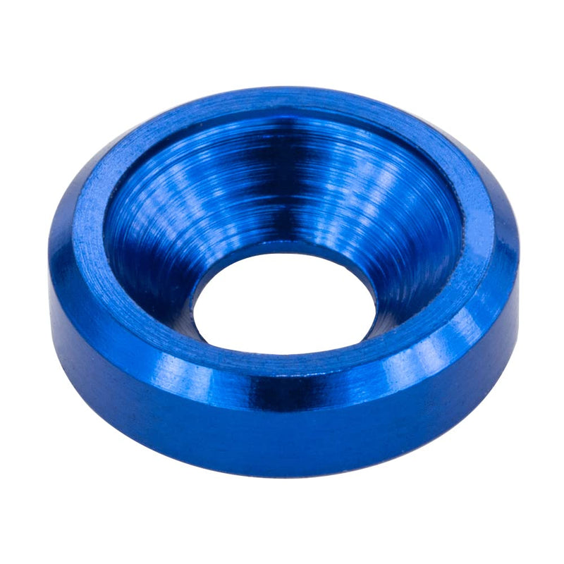 [Australia - AusPower] - [60PCS] M3 Finishing Countersunk Washers, Anodized Aluminum Alloy, Head Washers Gaskets Cup Shim for Screw RC/FPV/PC/Drone/Mechanical Accessories Parts, Blue 