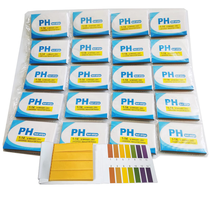 PH Test Strips,20 Pack Balance Strips PH Paper,for Urine,Saliva,Drinking Water,Pool,Spa,Soap,Fish Tank and Liquids(20) 20