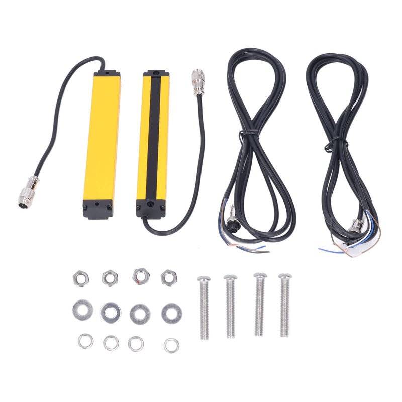 [Australia - AusPower] - Walfront IP65 Safety Light Curtain - 20mm Beam Spacing 8-Beam Infrared Light Barrier Sensor, 10-30V DC for Machine Guarding & Industrial Safety Applications 