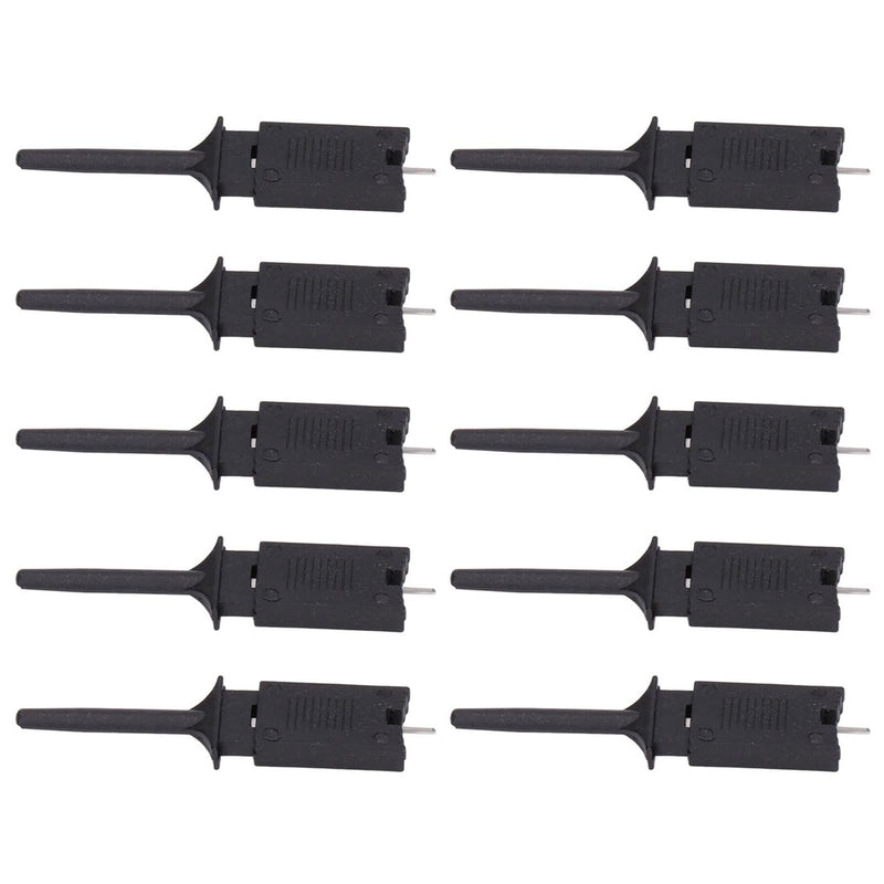 [Australia - AusPower] - 10Pcs Mini Grabber,Test Hook Clips SMD IC Mini Jumper Probe Test Hook Grabber Clips, for Logic Analyzer Electronic Experiment Multimeter 