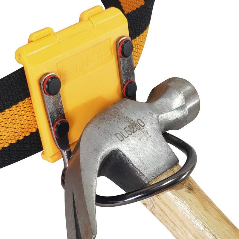 Measuring Tape Holder, Tape Measure Holster, Hammer Holder for Belt, Hammer Holster, Drill Holster, Impact Driver Holster Clip on Tool Belt. Hammer Holster in Yellow