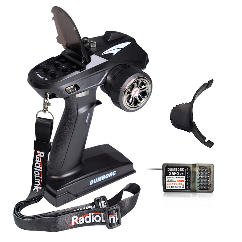 ATA HOBBY DUMBORC X6 2.4GHz 6CH RC Radio Transmitter and Receiver X6FG(Built-in Gyro) with Fail-Safe & Low Voltage Alarm Function for Rc Vehicle Car Boat Tank Model Parts Remote Controller