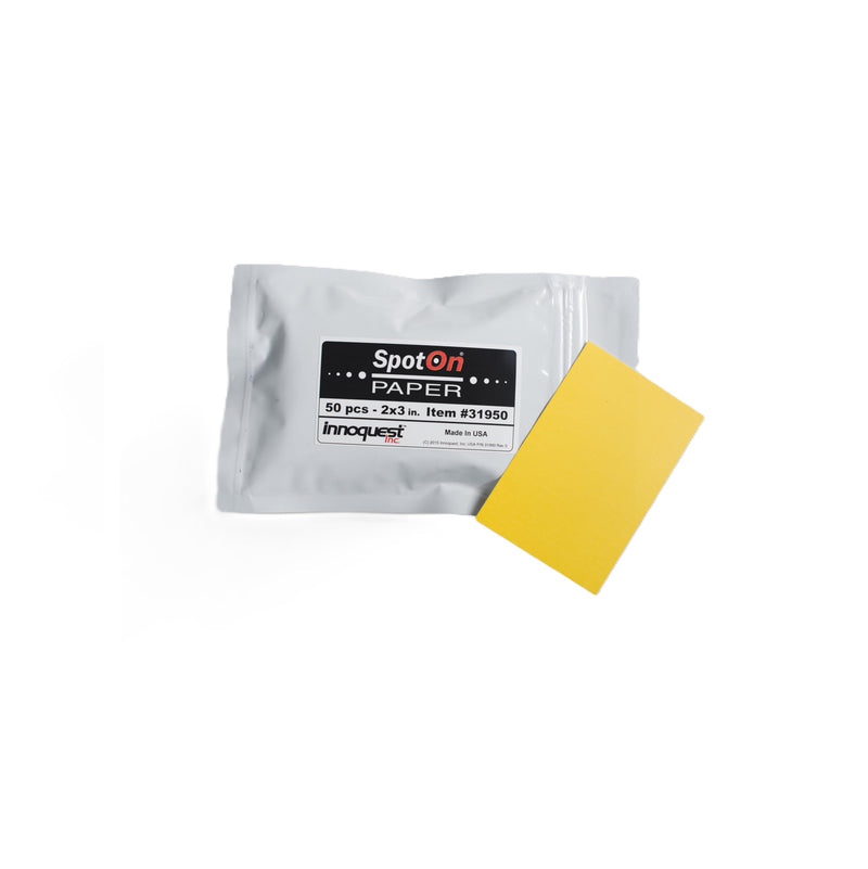 [Australia - AusPower] - SpotOn Water Sensitive Paper (WSP) for Sprayer Calibration - One Pack of 2 x3 Paper - 25 Sheets Per Pack - Reduce Waste and Ensure Consistent Application of Spray Droplets - Assess Spray Coveragev 1 