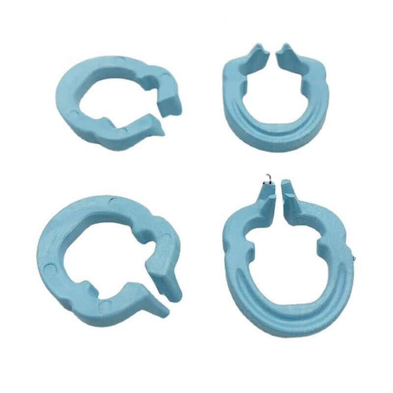 [Australia - AusPower] - 4PCS Dental Resin Clamping Ring Separator Ring Sectional Contoured Metal Matrices Holder Matrix Clips Autoclavable 