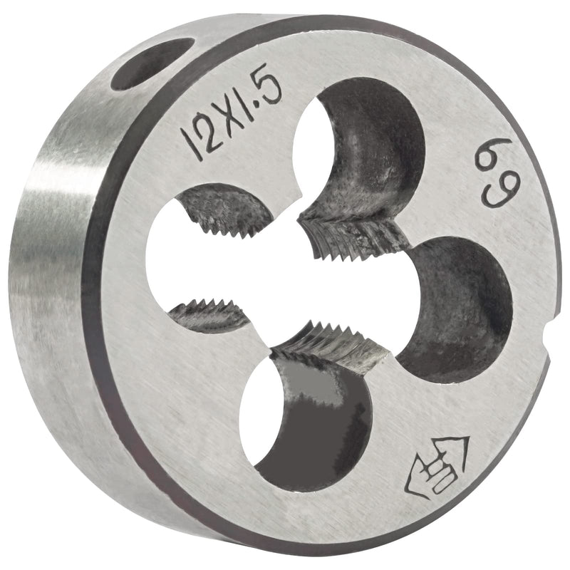 [Australia - AusPower] - M12 x 1.5 Metric Round Die, Machine Thread Die M12 X 1.5mm Right Hand 