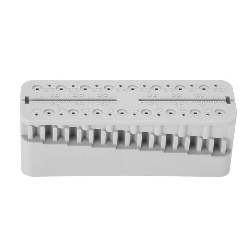 [Australia - AusPower] - Dental Endo Block Files Measuring Tools Endodontic Ruler Test Board, Professional Dental Measuring Instruments, Used in Measurement(grey) 