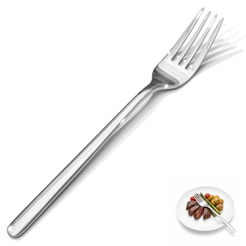 KINGSTONE Dinner Forks Set of 12, 8-Inch 18/10 Stainless Steel Forks Cutlery Table Forks for Home, Kitchen & Restaurant, Dishwasher Safe (Dinner Forks Set, 12-Piece)