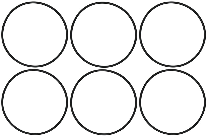 [Australia - AusPower] - AppliaFit O-Rings Compatible with GE KWGE25RG & WS03X10038 for GE 2.5 Inch Water Filter Housing Models GXWH01C, GXWH08C, GXWH04F, GXWH20F, GXWH20S, GXRM10, GXRM10G, GXRM10RBL & GX1S01R (6-Pack) 