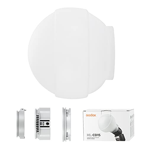 Godox ML-CD15 Diffusion Dome for Godox V1 V1Pro AD100PRO AD200PRO V860III V860II V850II TT685II TT685 TT600 TT560II TT520II TT660S AD200 ML30 ML30Bi ML60 ML60Bi AD300PRO AD400PRO
