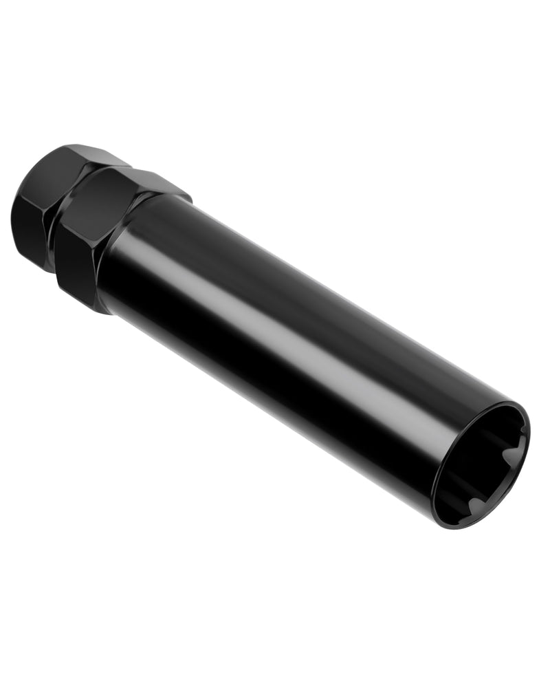 [Australia - AusPower] - Small 6 Point Spline Lug Nuts Key Tuner Socket Tool -Diameter Lock Lug Nut Key Compatible with 3/4 in (19mm) and 13/16 in(21mm) Hex Replacement Socket 12x1.5 12x1.25 1/2-20 10x1.25 3/8-20 Black 