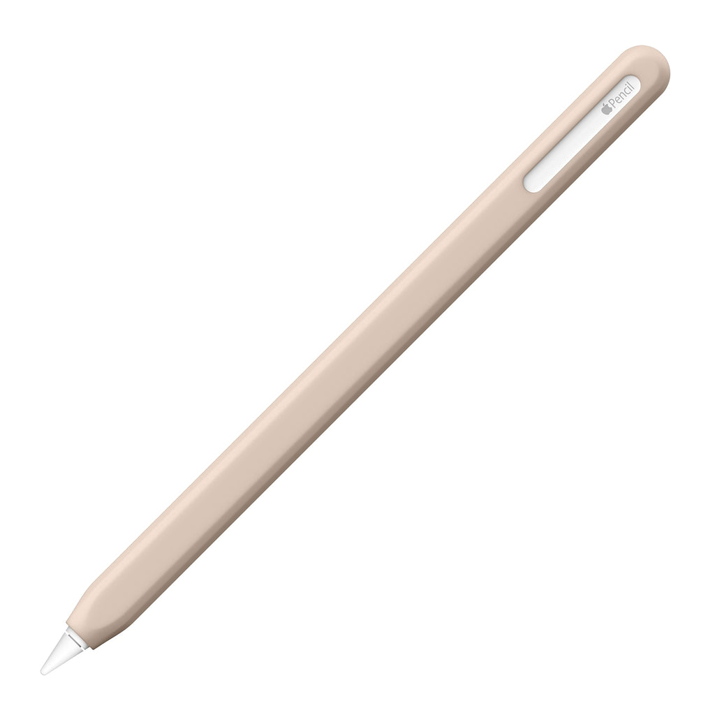 [Australia - AusPower] - UPPERCASE NimbleSleeve Premium Silicone Case Holder Protective Cover Sleeve for iPad Apple Pencil 2nd Generation Only (Beige) Beige 