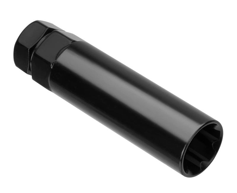 [Australia - AusPower] - 7 Spline Lug Nuts Key Tuner Large Socket Lugnuts Tool for Wrench with 13/16inch(21mm) and 7/8inch(22mm) Hex Replacement 14x1.5 14x2 9/16 Wheel Lug Nut Drive Lock Black 20mm Inner Diameter 