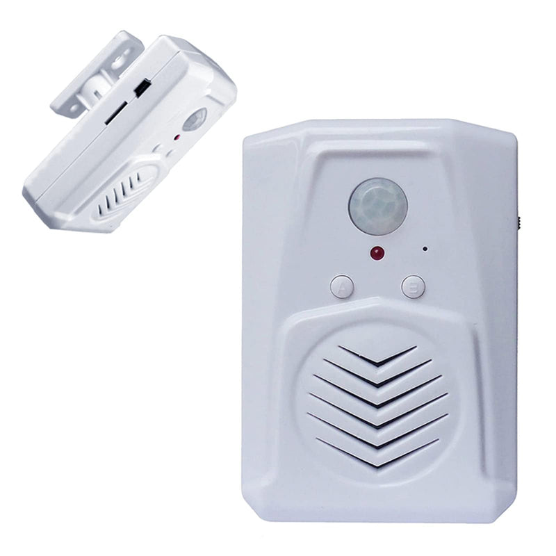 [Australia - AusPower] - PIR Motion Sensor Activated Sound Player Speaker with USB Cable, Download Your own MP3 Audio Files to Play Speech, Music or Sound Effects (White) 