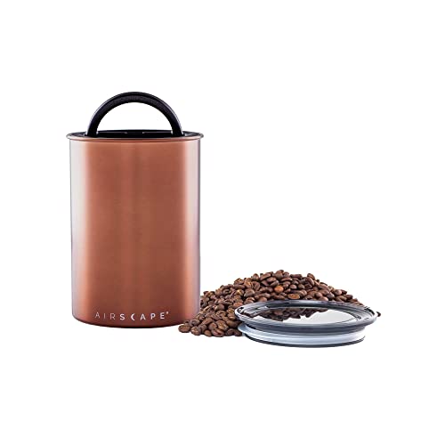 Planetary Design Airscape Stainless Steel Coffee Canister | Food Storage Brushed Copper Medium