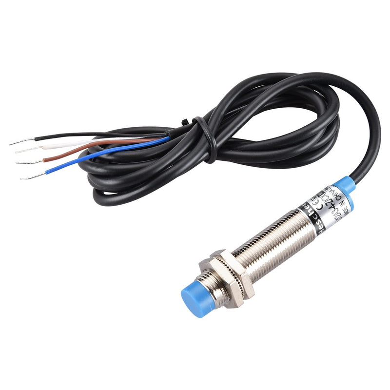 [Australia - AusPower] - Heschen M12 Inductive Proximity Sensor Switch, Non-shield Type, LJ12A3-4-Z/CX, Detector 4mm, 10-30VDC 200mA, NPN NO+NC, 4 Wire 