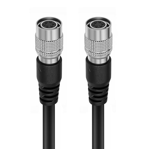 Hirose 6-Pin Female to Hirose 6 Pin Female Cable for Industrial Basler CCD Camera (60CM, Straight-Straight) 60CM