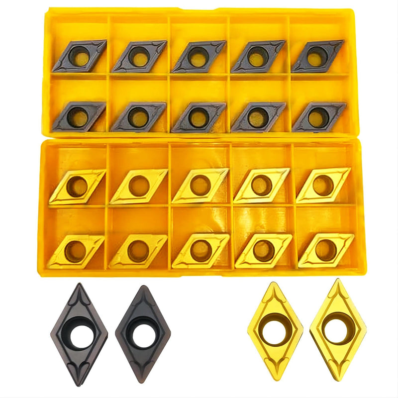 [Australia - AusPower] - 20 pcs Cutting Tools Indexable Inserts Turning Inserts DCMT32.51 DCMT32.52 carbide inserts for metal cutting cutter bar (20pcs DCMT11) 20pcs DCMT11 