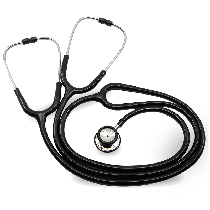 [Australia - AusPower] - Ever Ready First Aid Deluxe Dual-Head Teaching Stethoscope for Medical Training, Nursing Students and Teachers – Black 