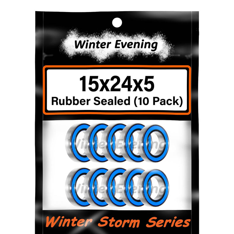 [Australia - AusPower] - 15x24x5mm | 6802-2RS (10 Rubber Sealed Bearings) 