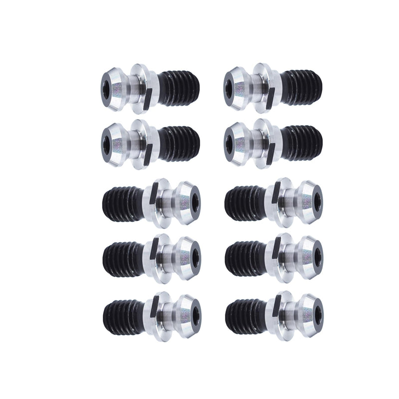 [Australia - AusPower] - 10 Packs Hollow Pull Stud Retention Knob CAT40 45 Degree 0.740 Inch Suitable for Mazak Fadal Hurco Okuma 
