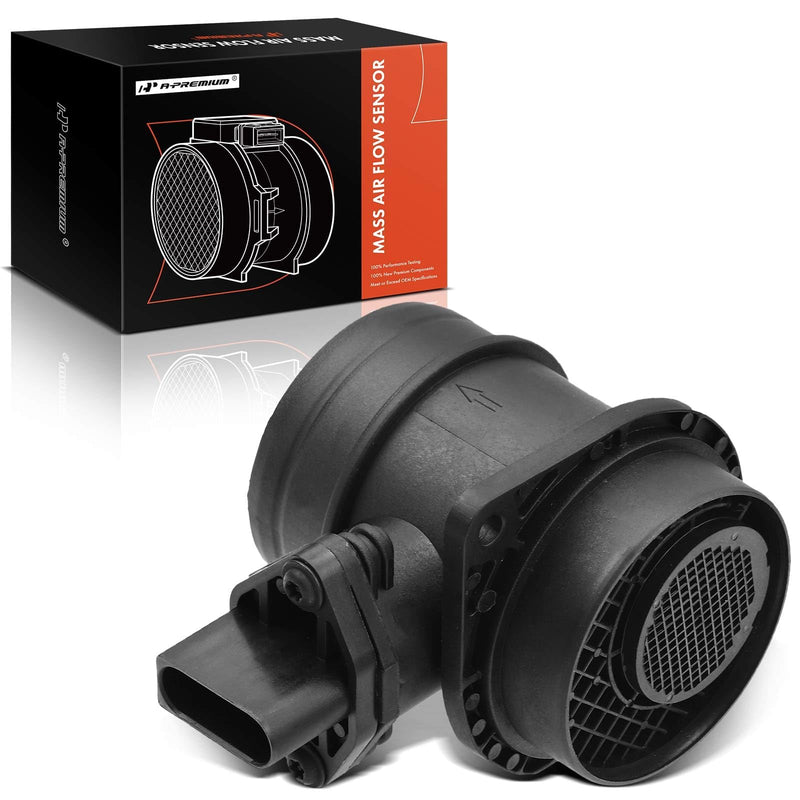 A-Premium Mass Air Flow Sensor Meter [5-Pins] Compatible with Volkswagen Beetle 2005-2006, Golf 2004-2006, Jetta 2004-2006, L4 1.8L 1.9L, Replace# 038906461B, 038906461BX