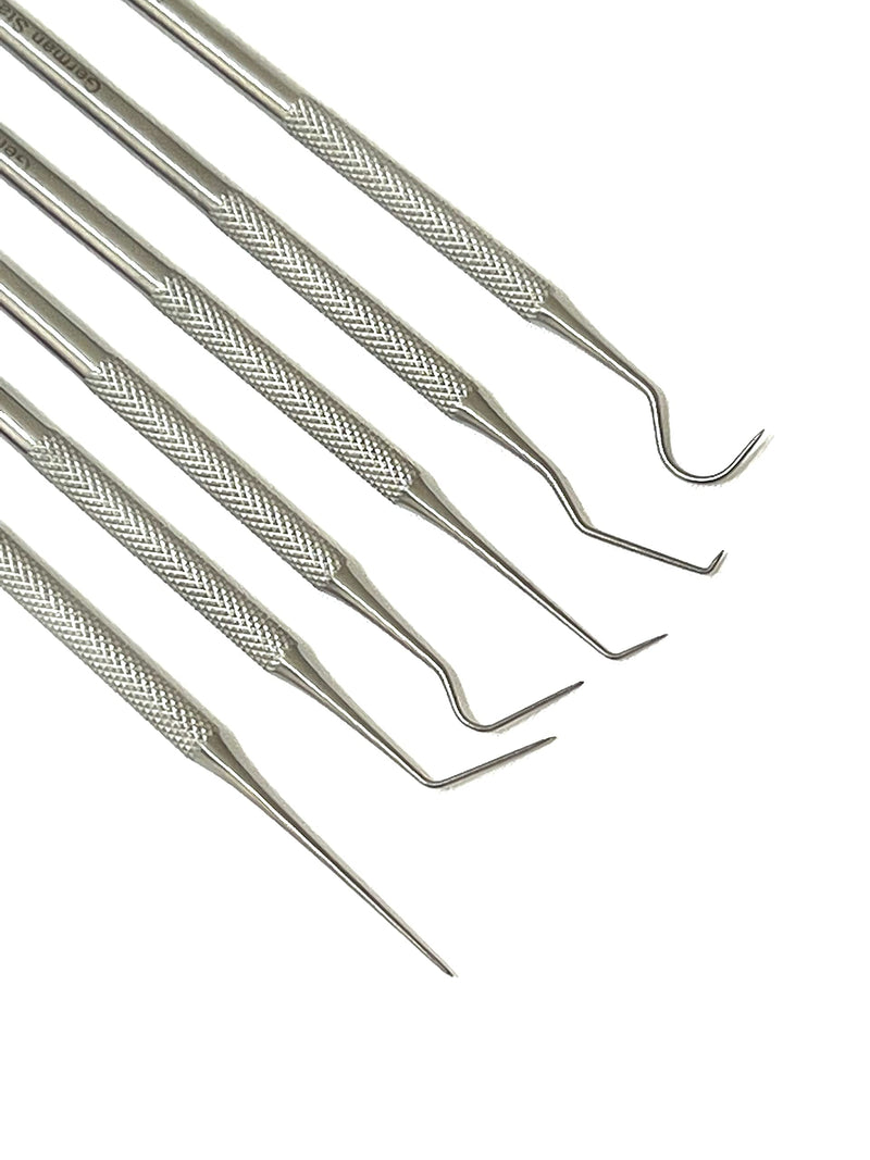 [Australia - AusPower] - Premium German -Set of 6 Stainless Steel Precision Micro Probe Set Combo, 5.5 inch Overall Length 