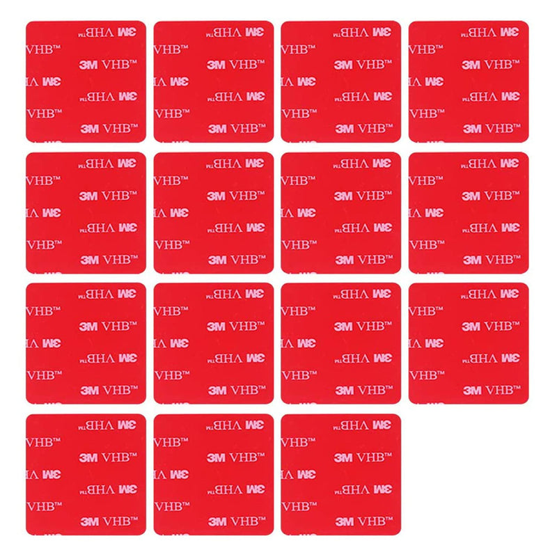 [Australia - AusPower] - Double Sided Tape Heavy Duty 2in x 2in 15pcs, 3M VHB Mounting Tape Pad Sticker Strong Adhesive Tape Waterproof Foam Tape for Indoor and Out Door, Home Decoration, Car 2in-15Pcs 