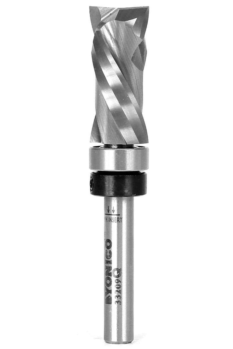 [Australia - AusPower] - YONICO 33209q Top Bearing Ultra-Performance Compression Flush Trim Router Bit 1/4-Inch Shank Top Bearing - 1/2" W X 1-1/8" H 1/4" Shank 