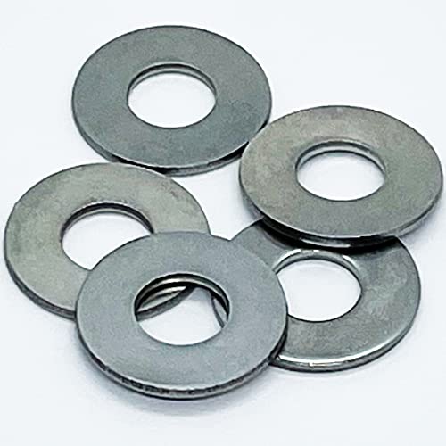 3/8" x 1 1/8" OD - Stainless Steel Round Flat Washers - 304 Stainless Steel 18-8 - Corrosion Resistant - 3/8" Bolt Washer - BRAUNY BOY HARDWARE (25) 25