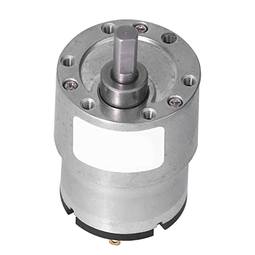Gear reduction motors, DC 24 V electric CW CCW gear motor with high torsion, 6 mm shaft diameter for smart homes (200 rpm)