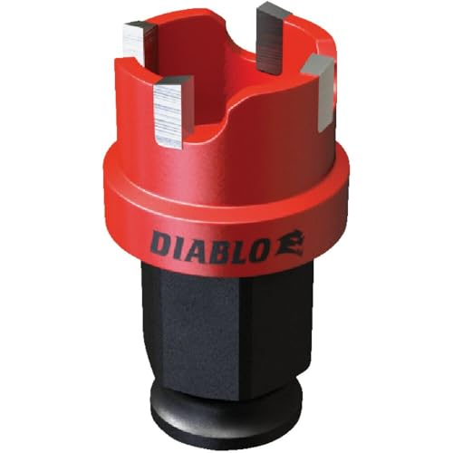 Diablo Steel Demon carbide teeth hole cutter, 7/8-inch diameter and 1/4-inch length