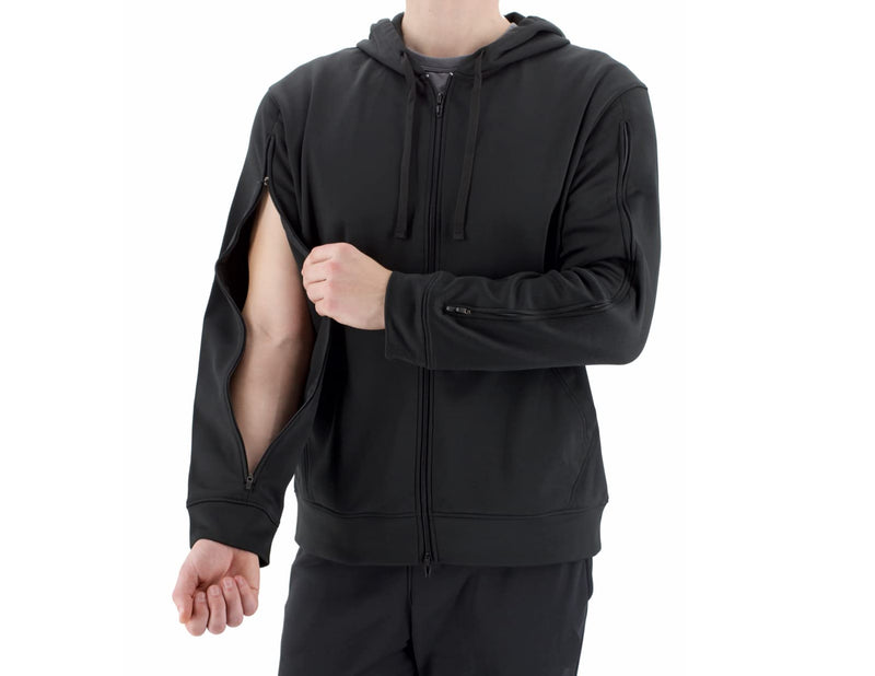 RENOVA MEDICAL WEAR Dialysis Access Sweatshirt - Men's - Women's - Unisex Sizing X-Large Black