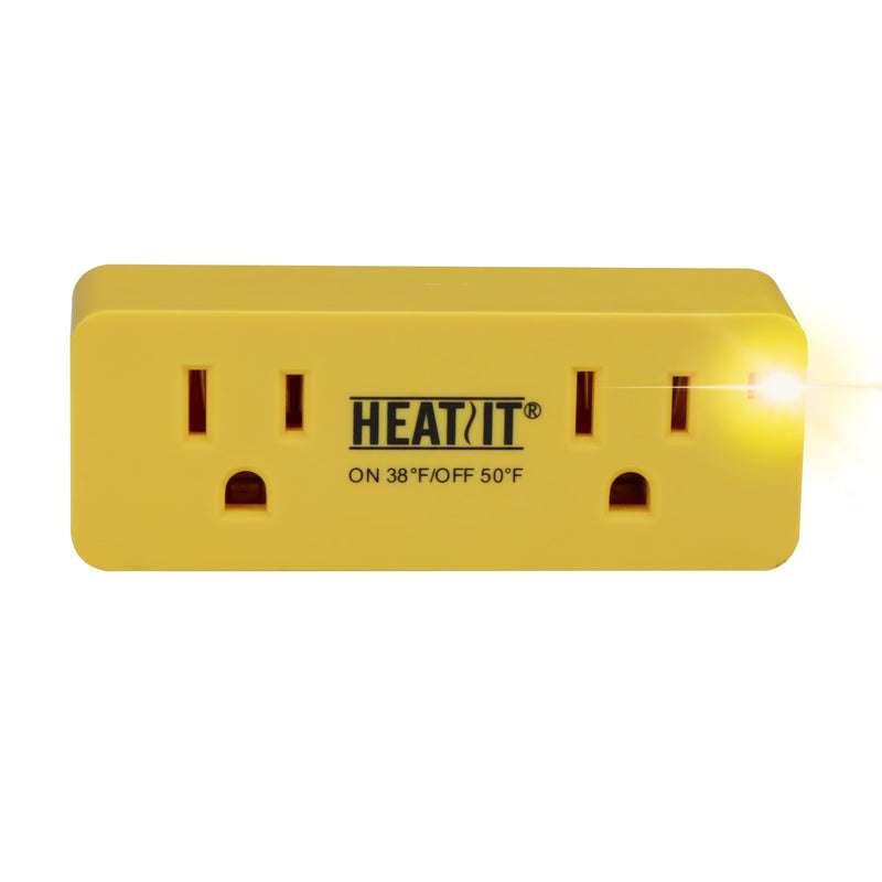 HEATIT ET-21 Freeze Thermostatically Controlled Outlet On at 38F /Off at 50F ET-24 1PCS 1.0