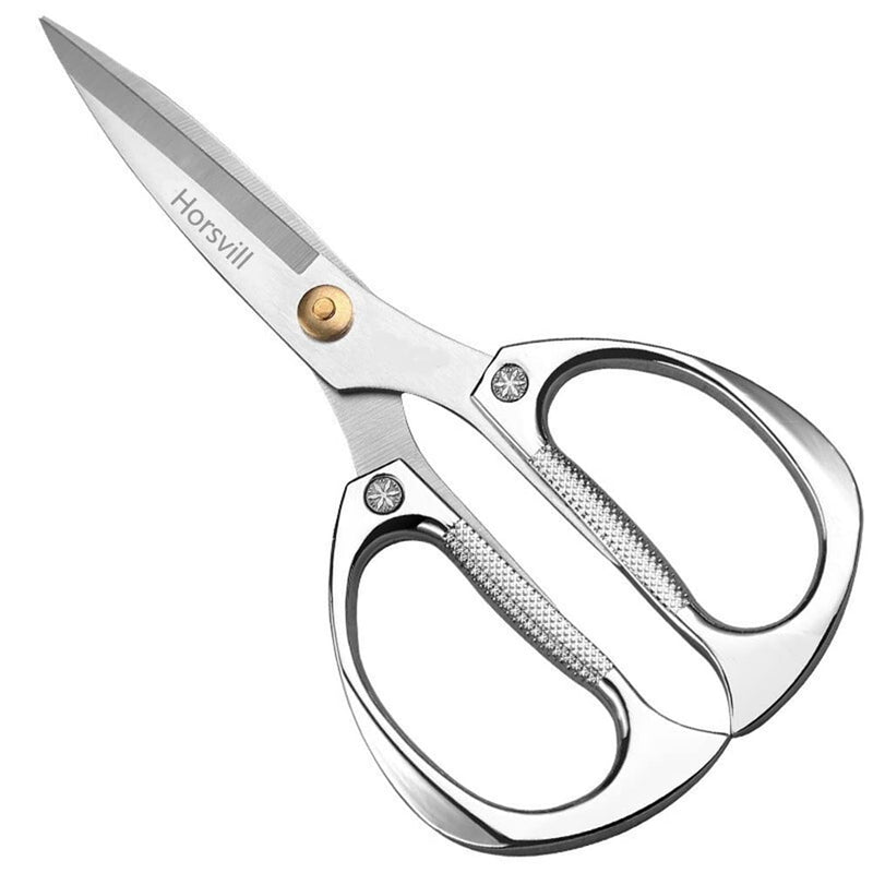 Indoor Plant Shears Garden Scissors, Flower Pruners Made of Japan SK5 Stainless Steel, Flowers Herbs and Plant Cutters, Clippers, Trimmers, Loppers, Bonsai Potted Plant Pruning Scissors silvery-k82
