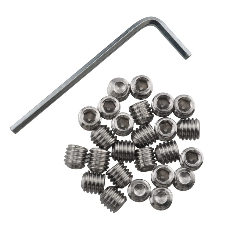 [Australia - AusPower] - Socket Set Screws DGBRSM 25pcs 10-32 x 3/16" Stainless Steel Allen Head Hex Hexagon Socket Set Screws Cup Point with Hex Key Wrench 10-32 x 3/16 Inch 